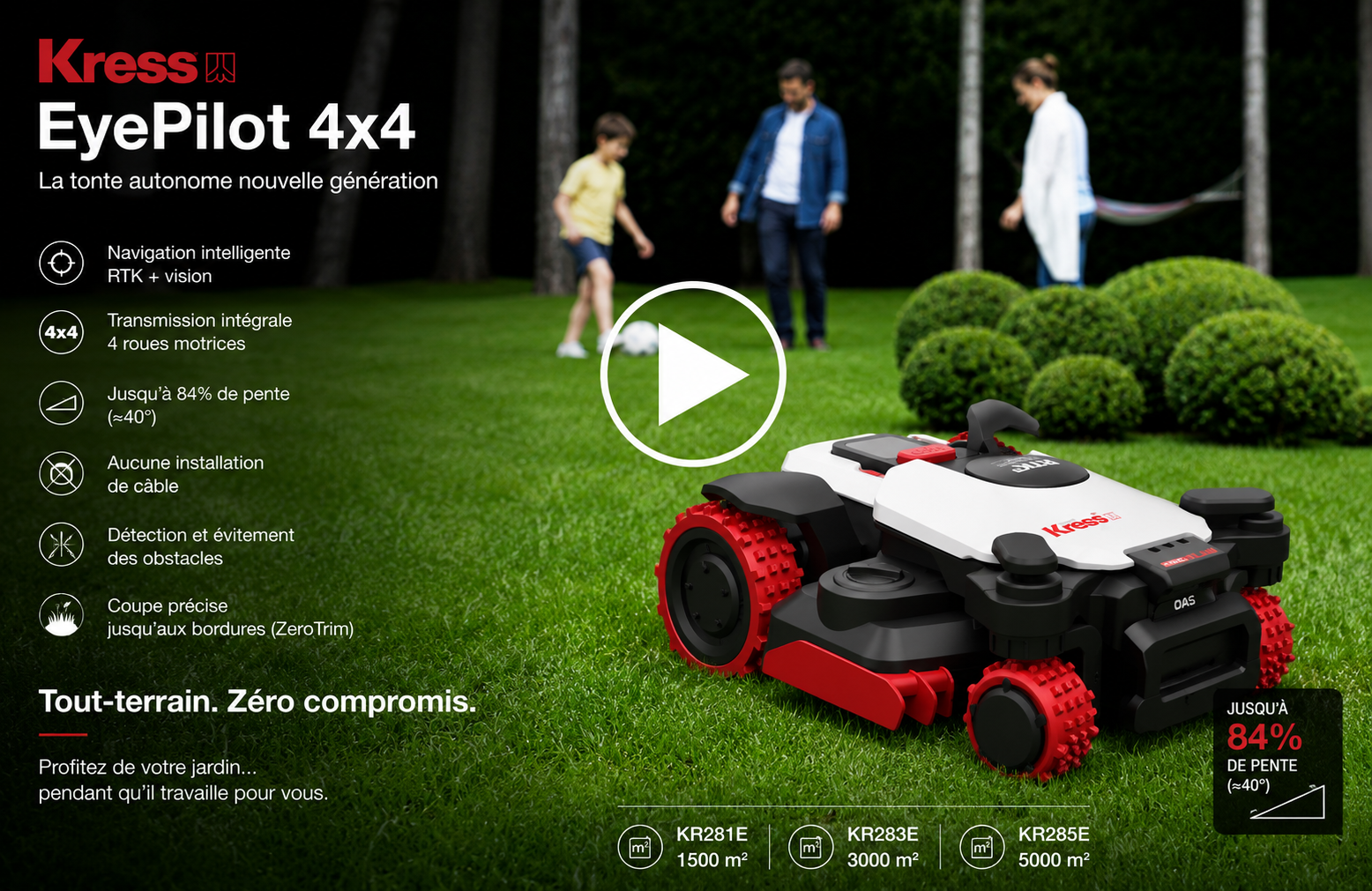 Visuel de la présentation des robots-tondeuses